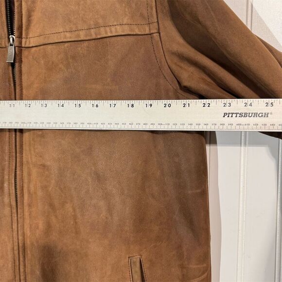 Wilsons Leather M Julian Brown Leather Jacket Men’s Medium Thinsulate Zip Coat - Picture 6 of 13